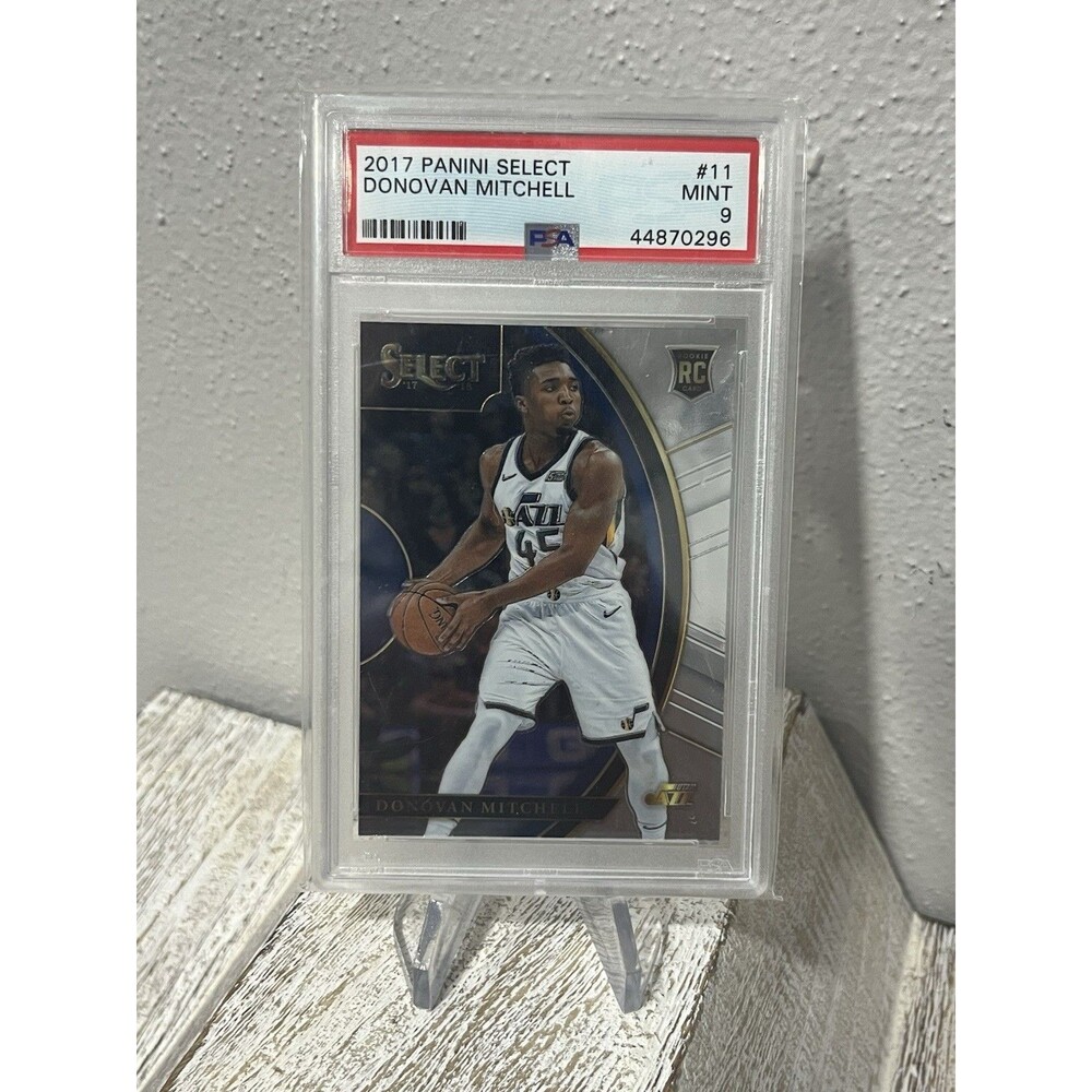 Donovan Mitchell 2017 Panini Select #11 Concourse Rookie RC PSA 9 MINT Jazz